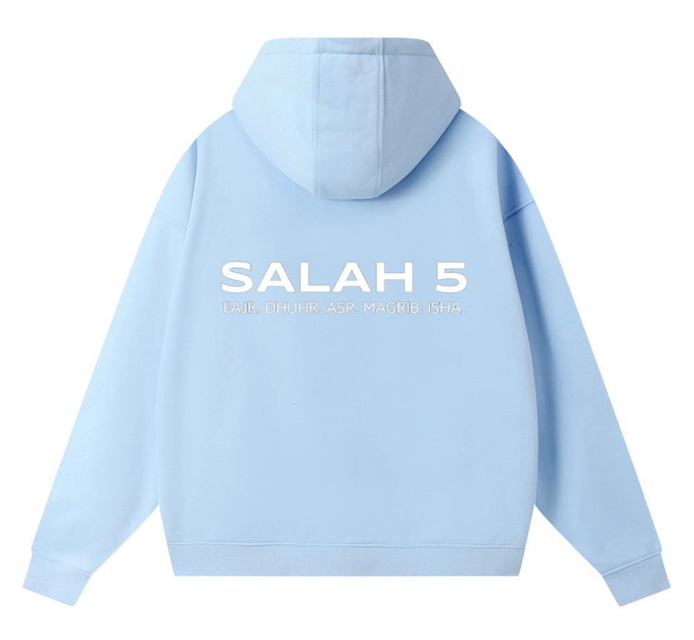SALAH 5 ZIPPERED REMINDER HOODIE